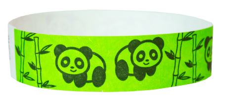 Tyvek 3/4" Panda Wristband (500 per box) main image
